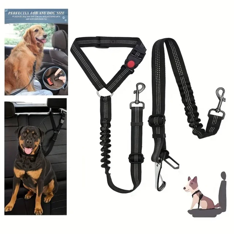 2 Piece Adjustable Doggy Seatbelt